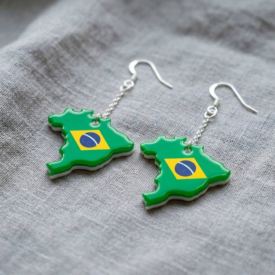 Brazil Earrings 🇧🇷